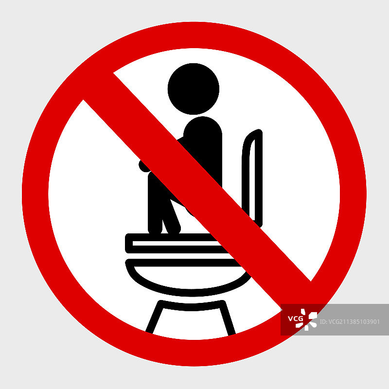 禁止在壁橱内排便标志02a图片素材