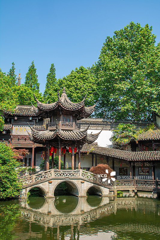 胡雪岩故居 杭州古建筑 清代江南古宅 历史遗迹 古代豪宅图片素材