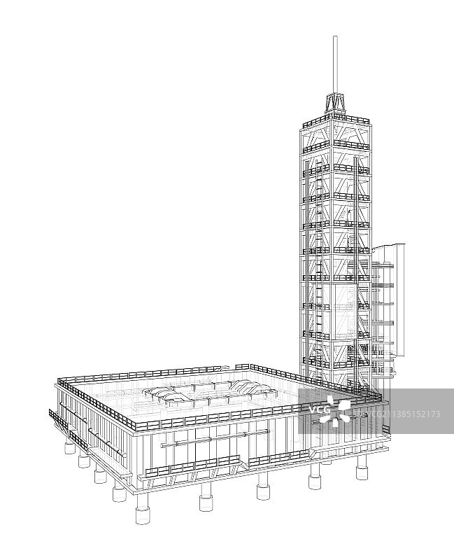 没有火箭的发射台图片素材