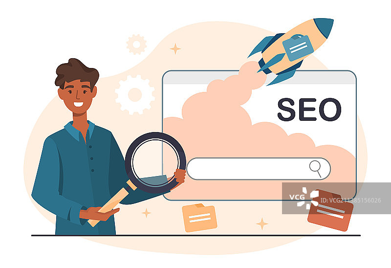 SEO概念图片素材