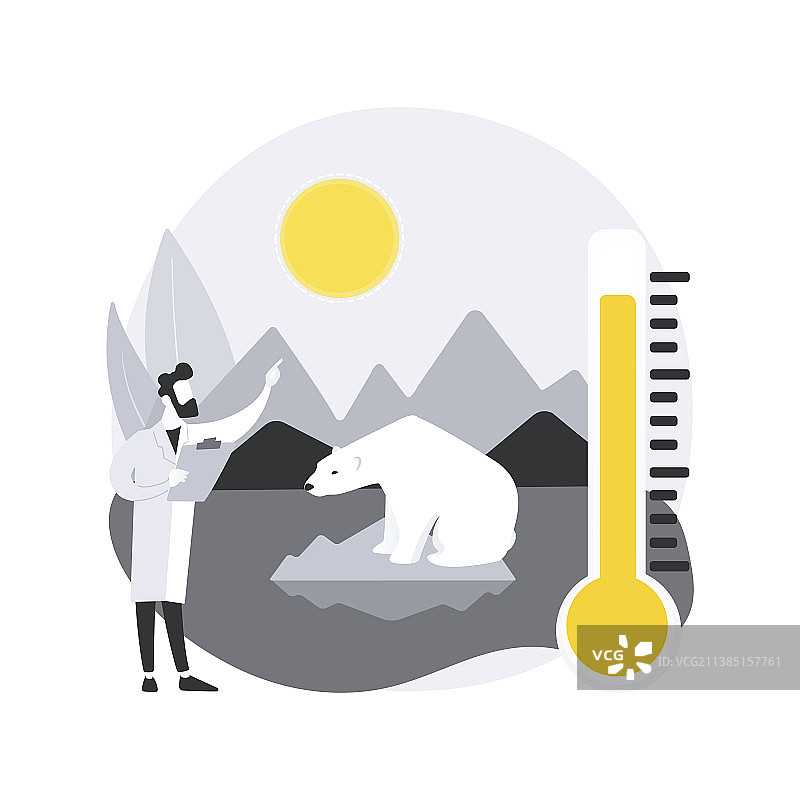 气候变化抽象概念图片素材