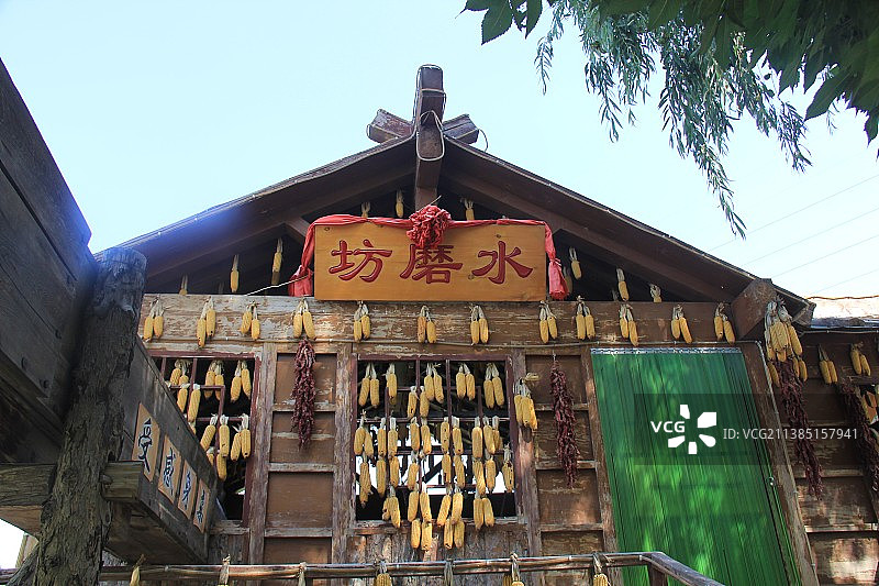 甘肃省兰州市水车博览园：水磨坊图片素材