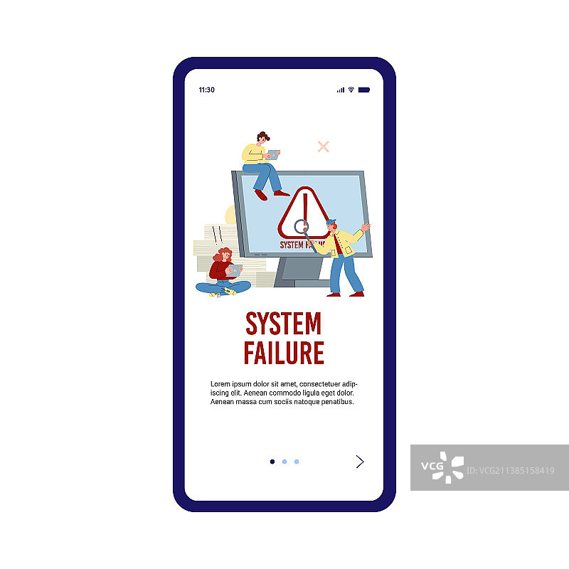 手机App系统错误帮助页面图片素材