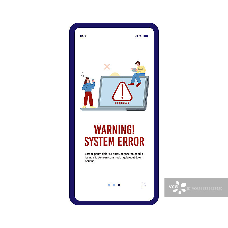 网页操作系统错误警告图片素材