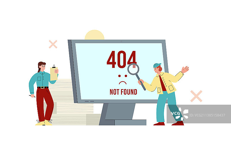 网站问题提示：404页面未找到图片素材