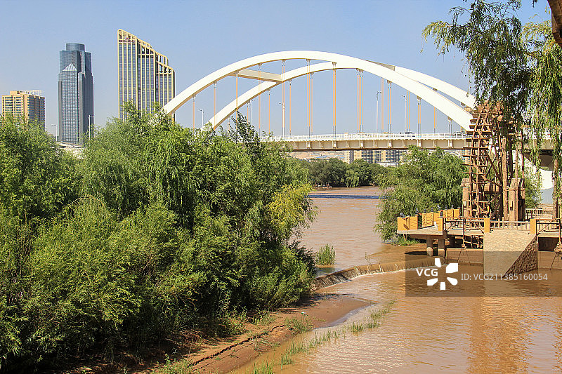 甘肃省兰州市水车博览园风光图片素材