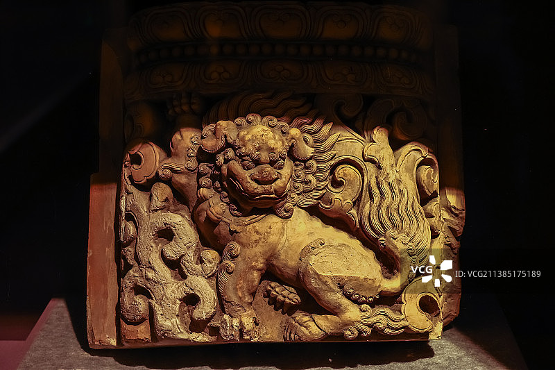 明代大报恩寺琉璃构件之神兽构件.图片素材