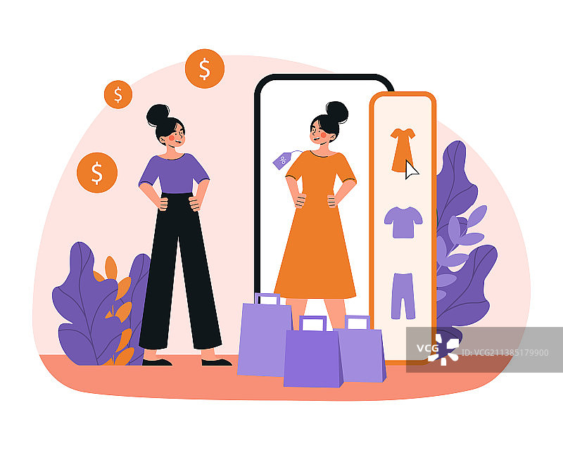 虚拟试衣间图片素材