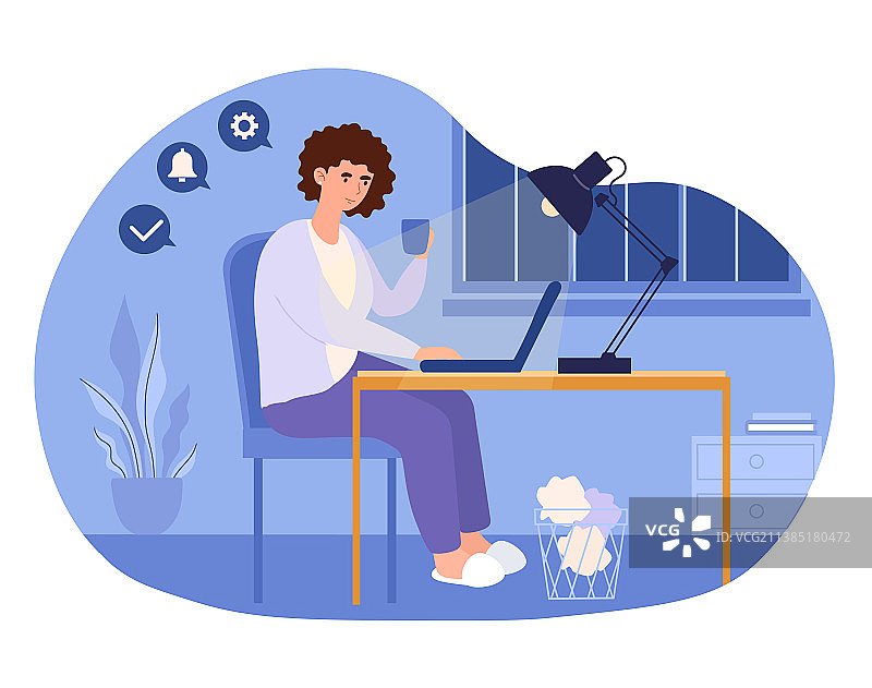 在家工作图片素材