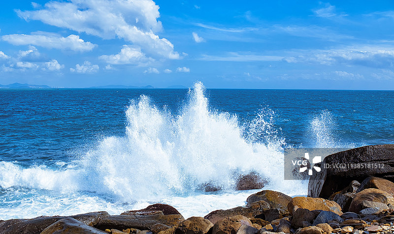 三亚分界洲岛海浪图片素材