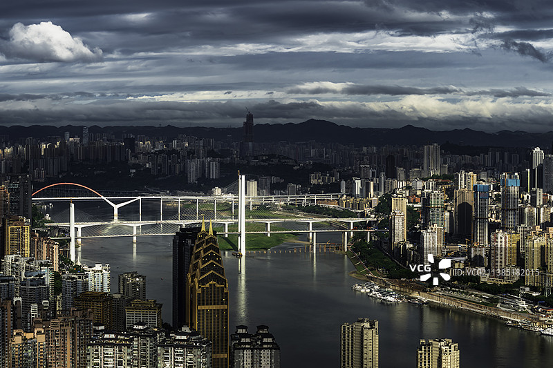 重庆长江两岸都市风光图片素材