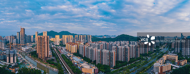 南沙金洲地铁站全景图片素材