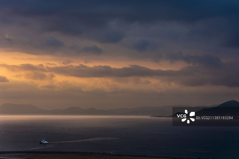 三亚湾夕阳图片素材