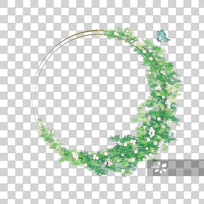花环蝴蝶素材图片素材