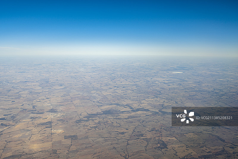 航拍西澳大利亚辽阔土地图片素材