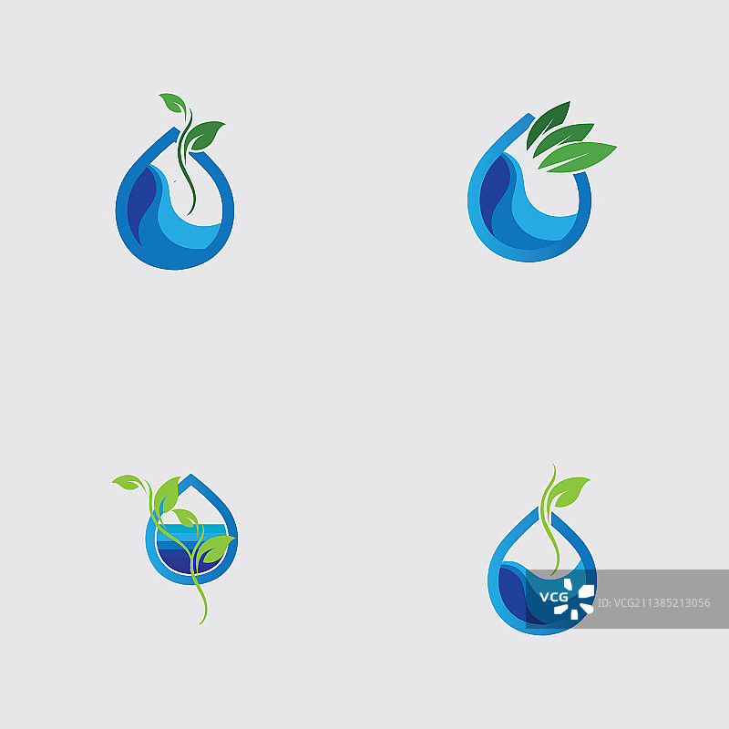 水培法标志设计模板图片素材
