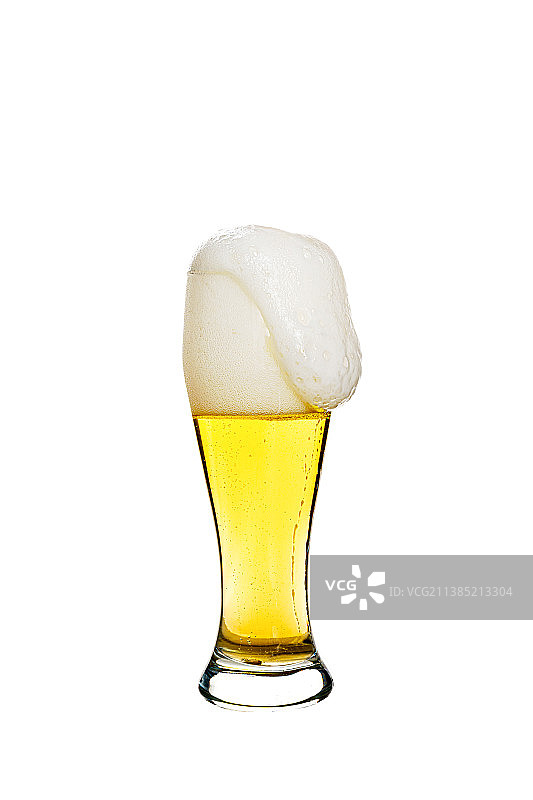 清爽啤酒丰富的泡沫图片素材