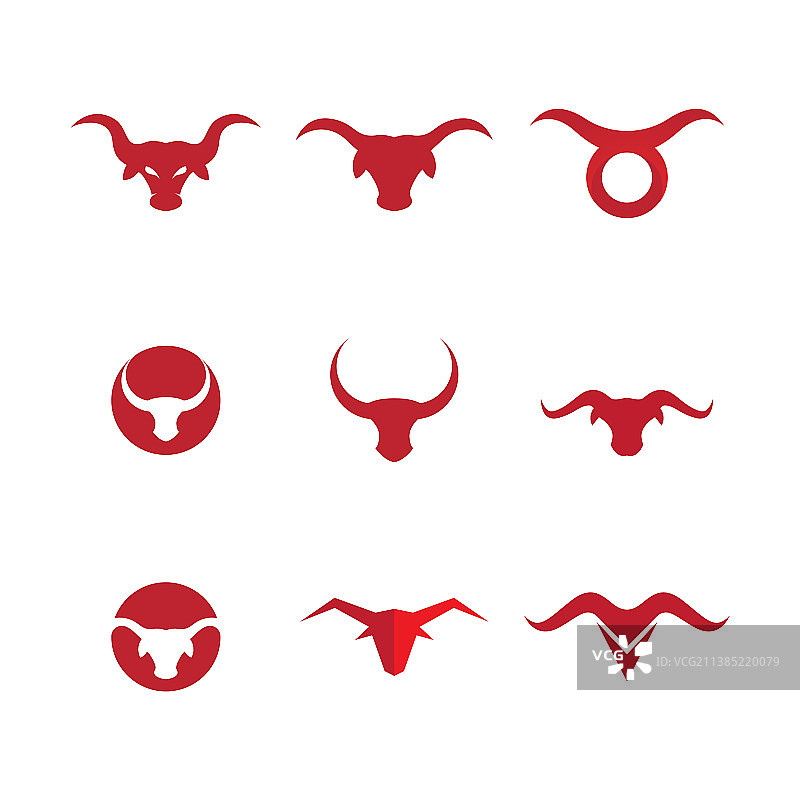 金牛座标志模板图标设计图片素材