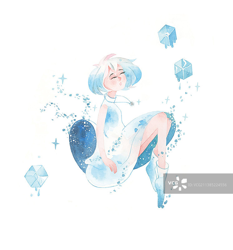 坠落女生图片素材