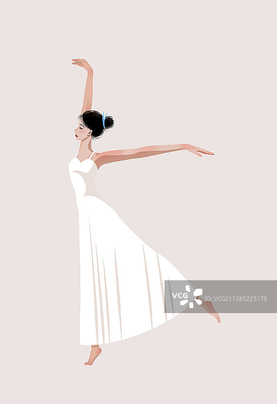 跳芭蕾舞的女孩图片素材