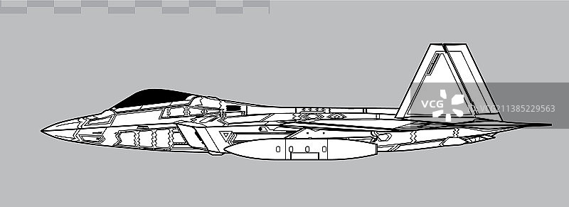 洛克希德·马丁F-22猛禽隐形战斗机图片素材