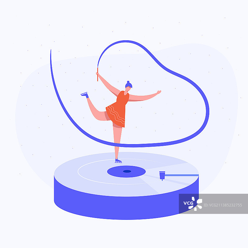 女子体操音乐表演图片素材