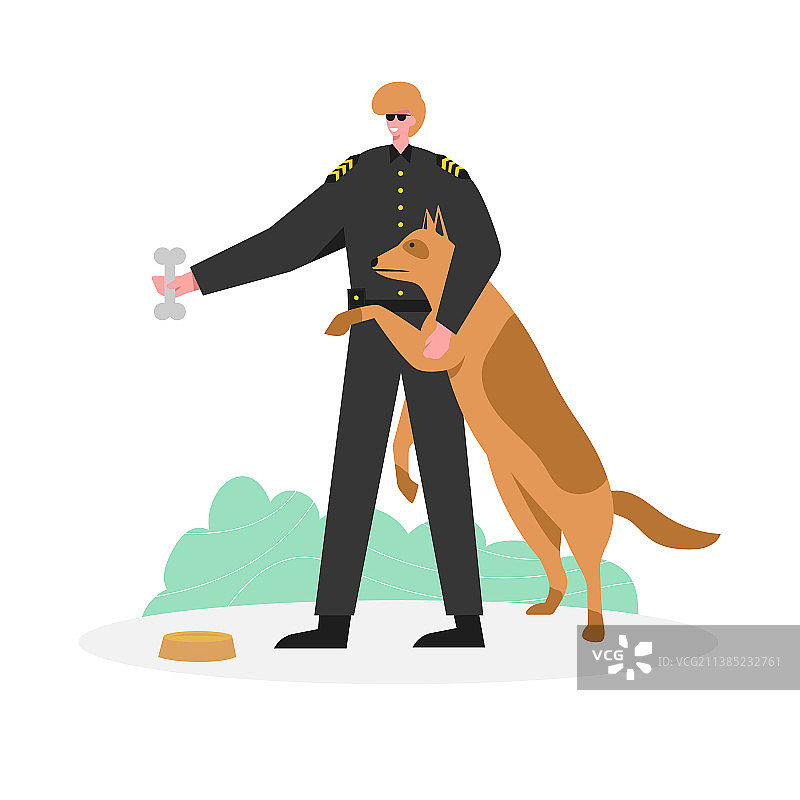 警犬训练图片素材