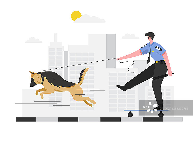 警犬训练图片素材