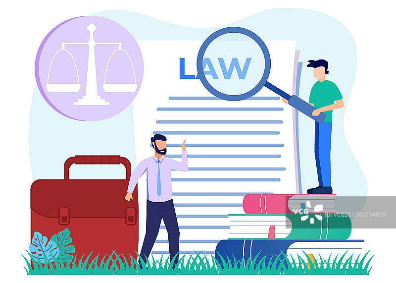 卡通人物的法律法规图片素材