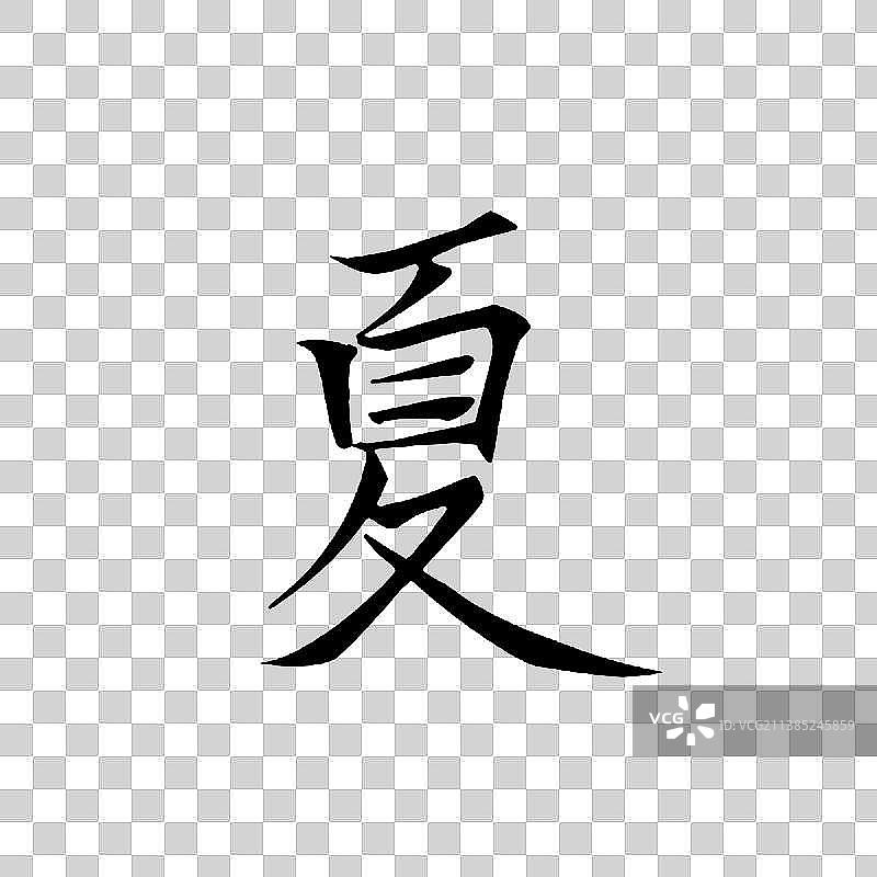 春夏秋冬系列艺术字——夏图片素材