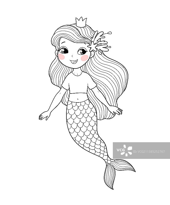 可爱卡通美人鱼海洋主题图片素材