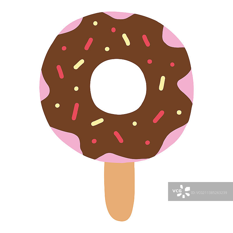 白色背景上的冰淇淋图片素材