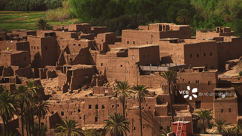 城市建筑的高角度视图图片素材