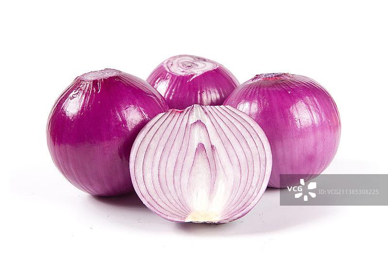 白色背景上的洋葱图片素材