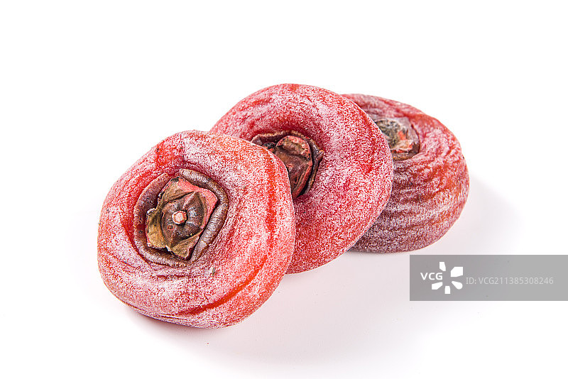 白色背景上的柿饼图片素材