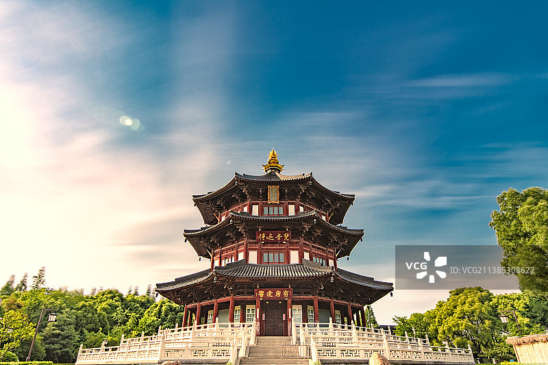 枫桥夜波寒山寺图片素材