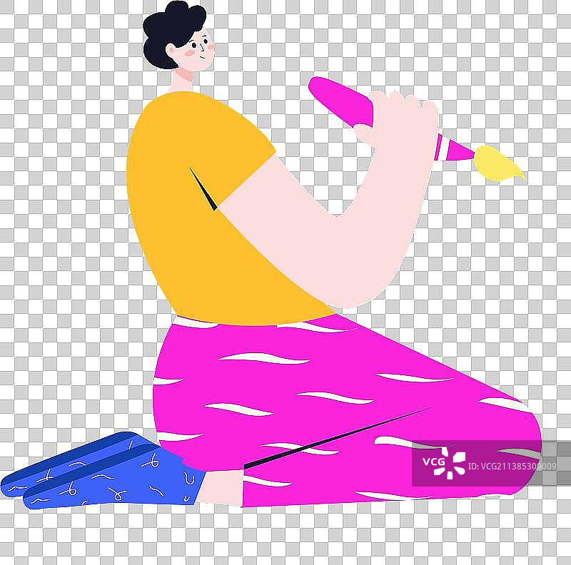 画画的人图片素材