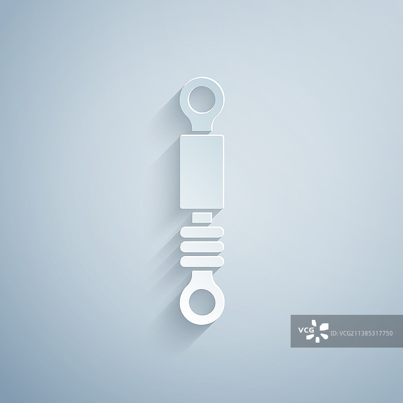 剪纸风减震器图标图片素材