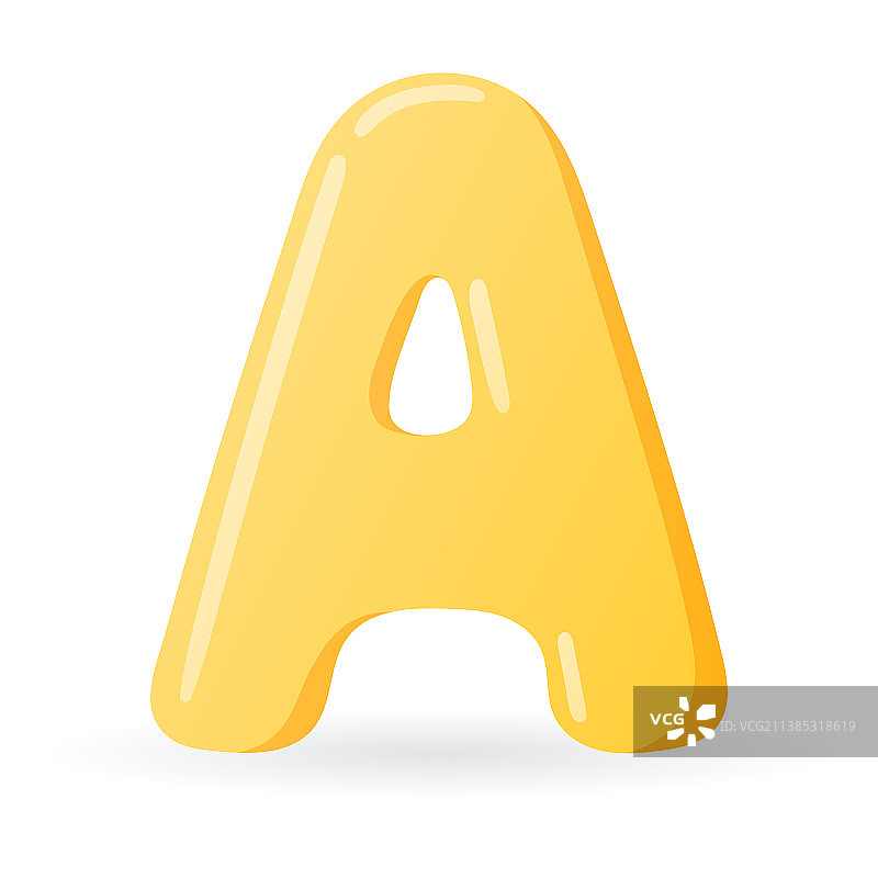 卡通英文字母A图片素材