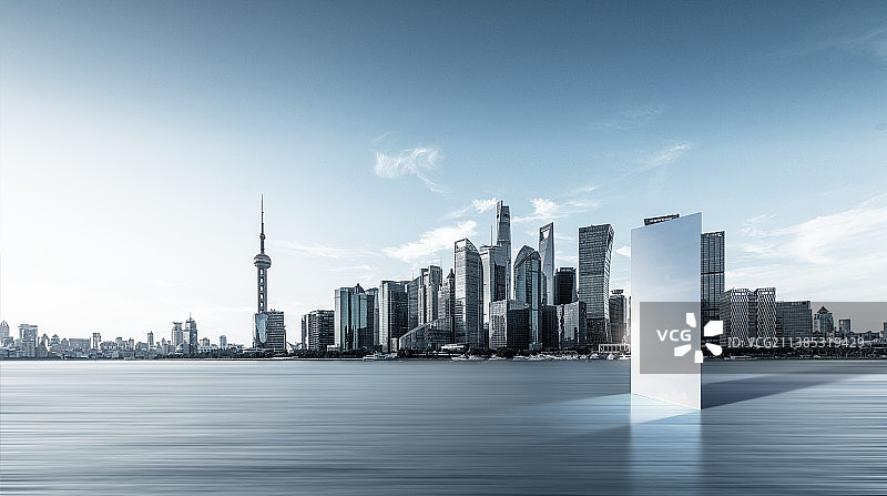 上海城市天际线图片素材