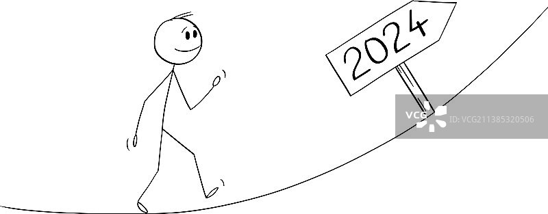 对来年充满期待的人图片素材