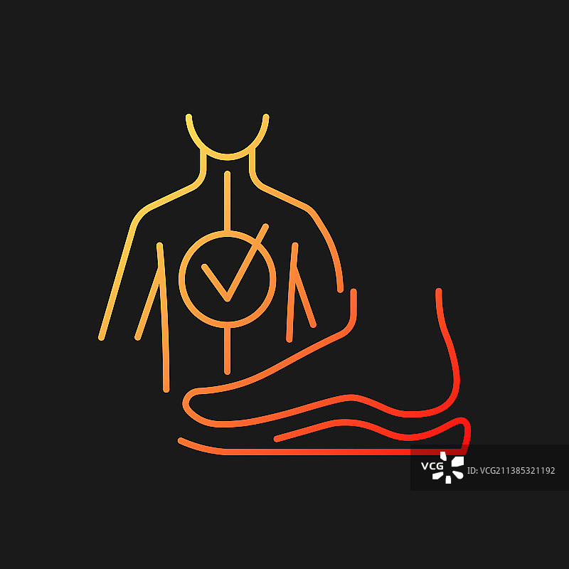 深色主题的矫形器渐变图标图片素材