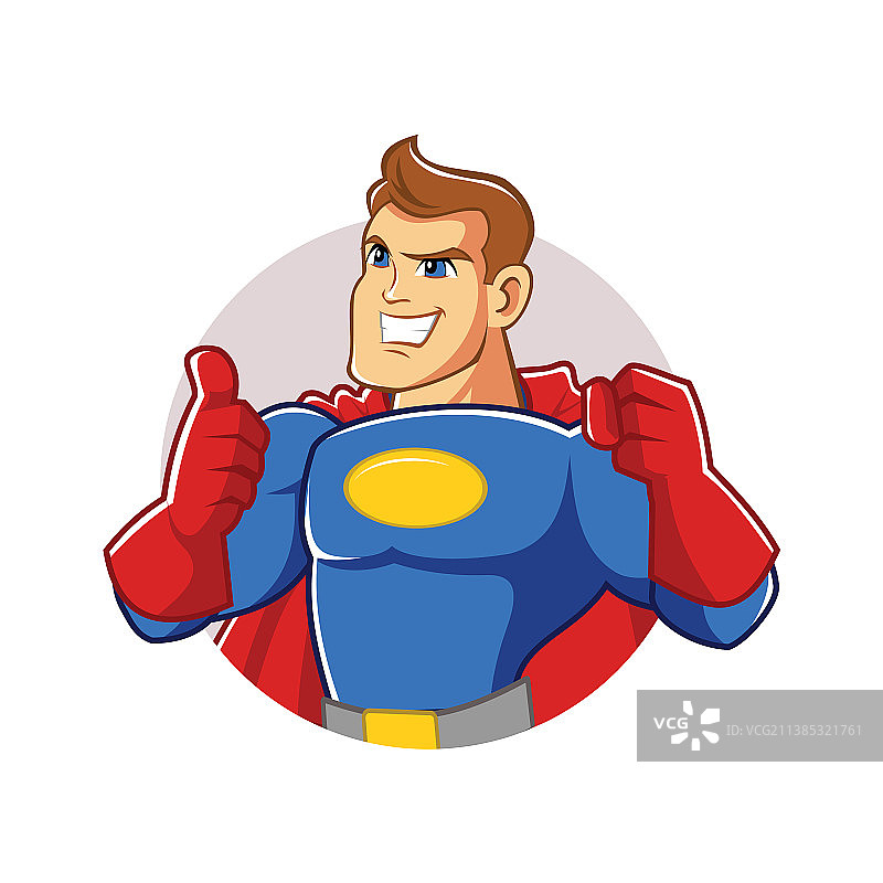 身穿蓝色服装的超级英雄图片素材