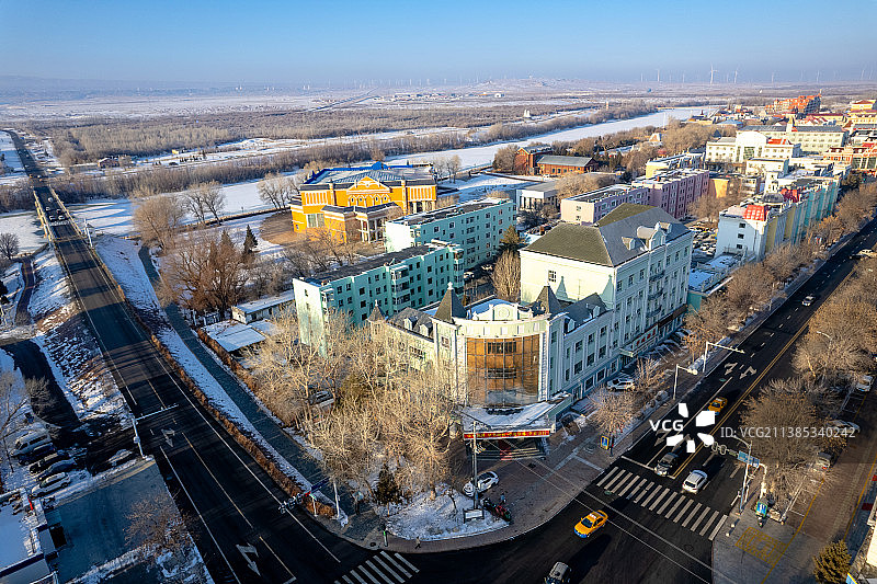 布尔津城镇图片素材