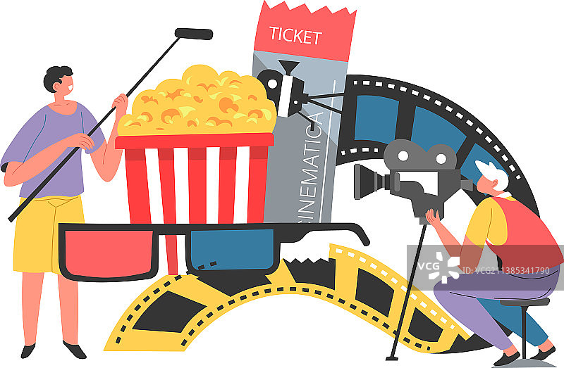 电影摄影行业从业者图片素材