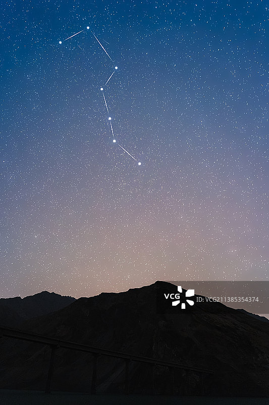 北斗七星天空背景图片素材