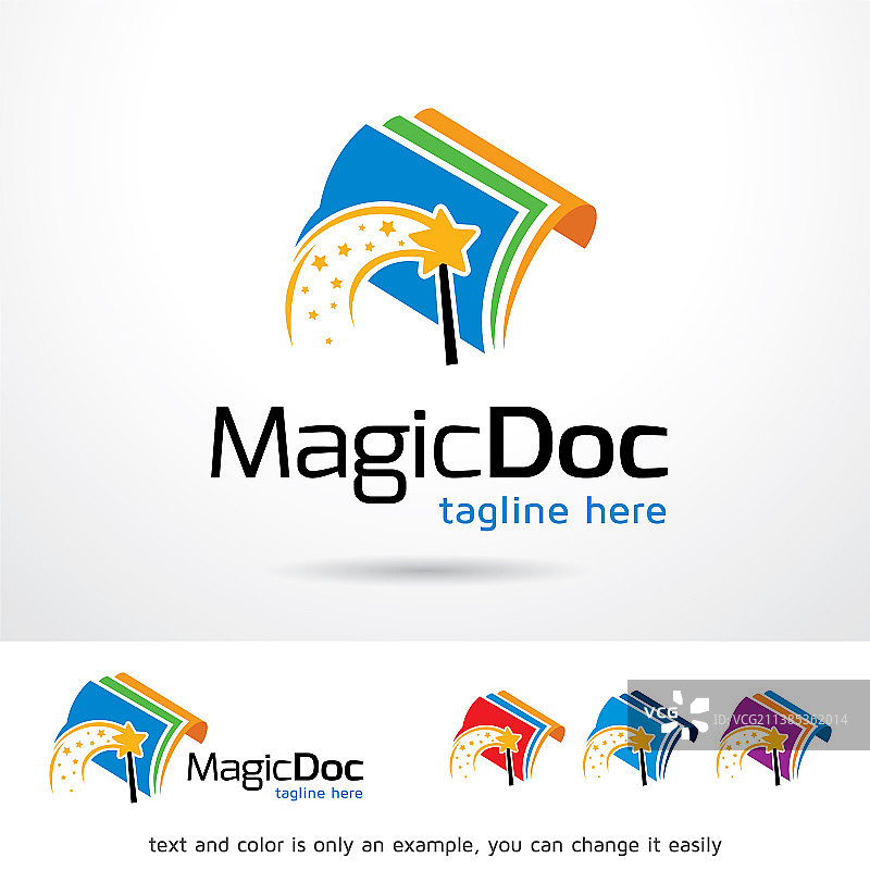 魔法文档Logo模板图片素材