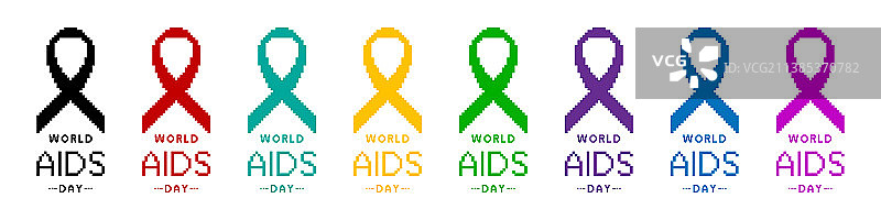 艾滋病丝带图标图片素材