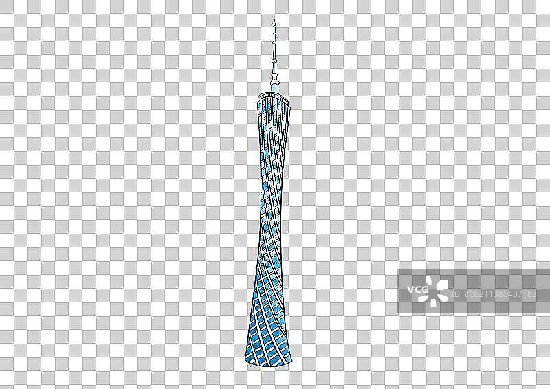 现代建筑广州塔图片素材