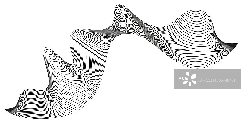 波浪抽象条纹图片素材